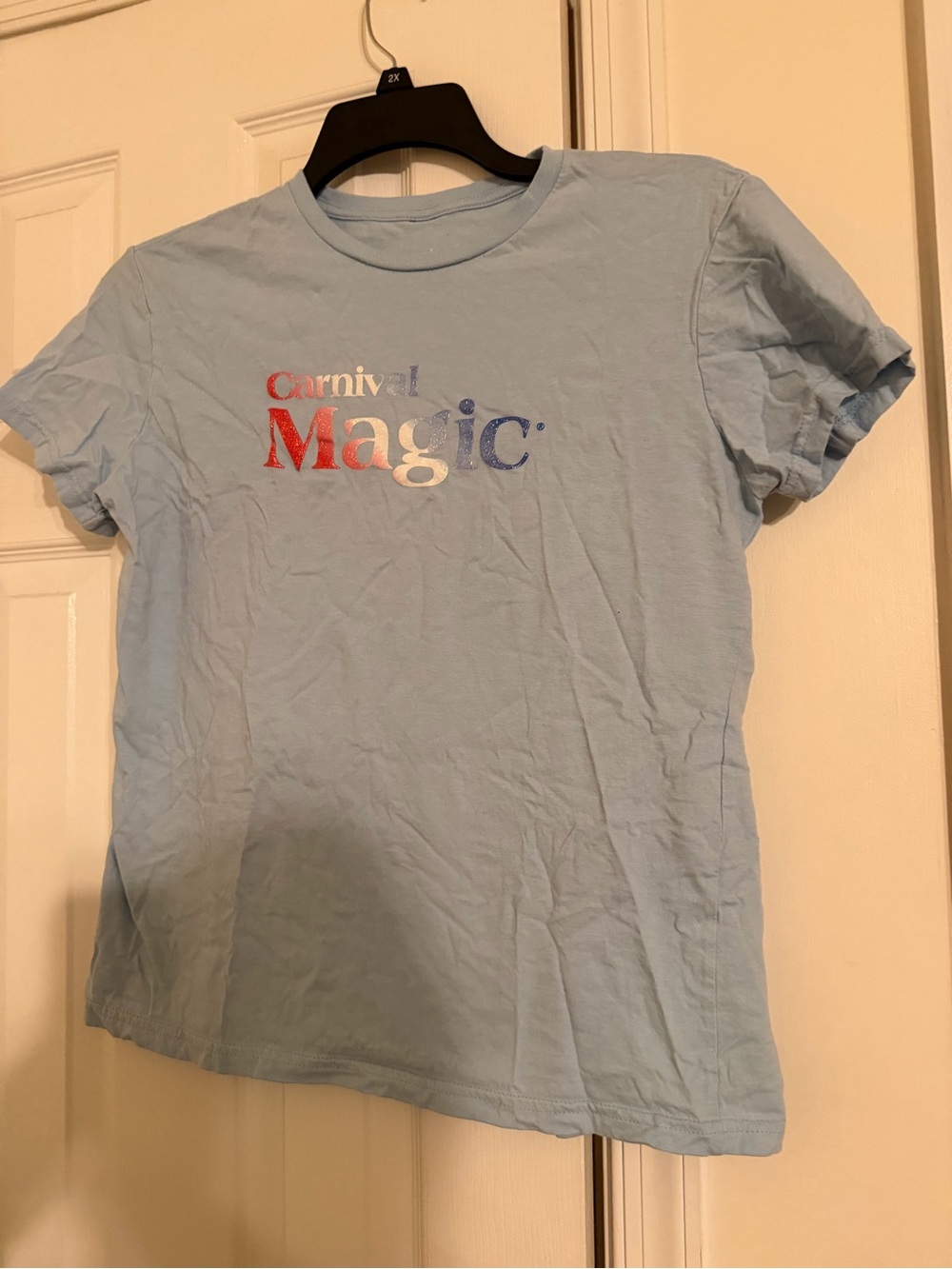 Light Blue "Carnival Magic" Short Sleeve Tee